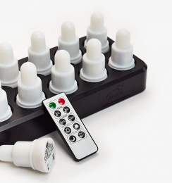 Duni LED-Ljus Varmvit med Laddningsplatta 12 st i gruppen Handla efter produkt / Ljus / LED-ljus hos Duni AB (165735r)