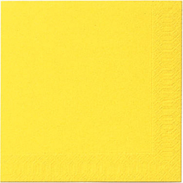 Middagsservett 3-lagers Gul 40x40cm i gruppen Handla efter produkt / Servetter / Middagsservetter hos Duni AB (172839)