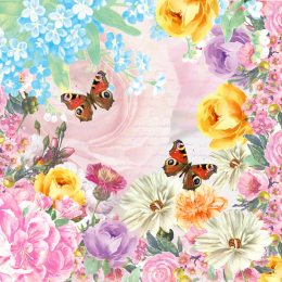 Lunchservett 3-lagers 33x33cm Butterfly Charm i gruppen Handla efter produkt / Servetter / Lunchservetter Design hos Duni AB (191708)