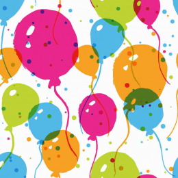 Läs mer om Lunchsservett 3-lagers 33x33cm Splash Balloons