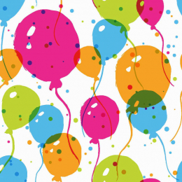 Lunchsservett 3-lagers 33x33cm Splash Balloons i gruppen Handla efter produkt / Servetter / 33 x 33 cm hos Duni AB (191986)