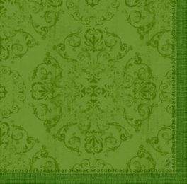 Middagsservett Dunilin 40x40cm Opulent Leaf Green i gruppen Handla efter produkt / Servetter / Dunilin hos Duni AB (192141)