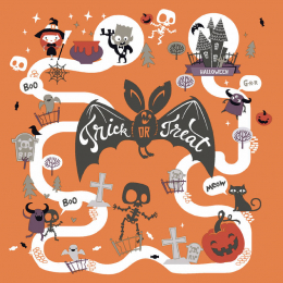 Lunchservett 33x33cm 3-lagers Halloween Fun i gruppen Handla efter produkt / Servetter / Lunchservetter Design hos Duni AB (193635)
