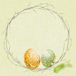 Lunchservett 3-lagers 33x33cm Easter Pasture i gruppen Handla efter produkt / Servetter / Pskservetter Design  hos Duni AB (194316)