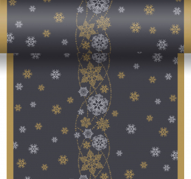Vepa Dunicel 0,4x4,8 Snow Glitter Black i gruppen Handla efter produkt / Dukar / Vepor Design hos Duni AB (195769)