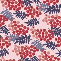 Kaffeservett 3-lagers 24x24cm Rowan Berries i gruppen Handla efter produkt / Servetter / Kaffeservetter Design hos Duni AB (196092)