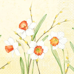 Lunchservett 3-lagers 33x33cm Daffodil Joy i gruppen Handla efter produkt / Servetter / Pskservetter Design  hos Duni AB (199129)