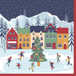 Lunchservett 3-lagers 33x33cm Holiday Joy i gruppen Handla efter produkt / Servetter / Julservetter  hos Duni AB (199287)
