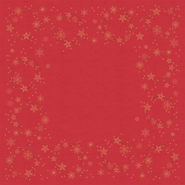 Snibbduk Dunicel 84x84cm Star Shine Red i gruppen Handla efter produkt / Dukar / Snibbdukar hos Duni AB (200865)
