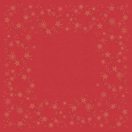 Snibbduk Dunicel 84 x 84 cm Star Shine Red i gruppen Handla efter produkt / Dukar / Juldukar hos Duni AB (200867)