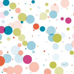Kaffeservett 3-lagers 24x24cm Festive Bubbles Multi i gruppen Handla efter produkt / Servetter / Kaffeservetter Design hos Duni AB (201215)