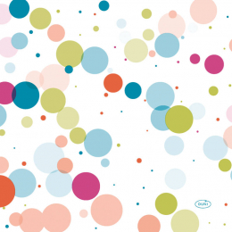 Lunchservett 3-lagers 33x33cm Festive Bubbles Multi i gruppen Handla efter produkt / Servetter / Lunchservetter Design hos Duni AB (201216)