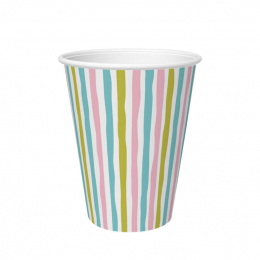 Pappersmugg 24cl Stripes Multi i gruppen Handla efter produkt / Glas & Muggar / Muggar hos Duni AB (201223)