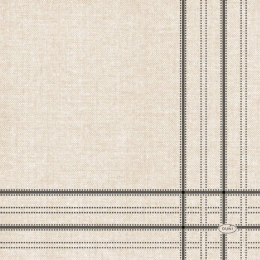 Lunchservett 3-lagers 33x33cm Linen Lines Svart i gruppen Handla efter produkt / Servetter / 33 x 33 cm hos Duni AB (201232)