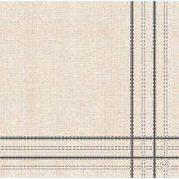 Middagsservett Dunisoft  40x40cm Linen Lines Svart i gruppen Handla efter produkt / Servetter / Middagsservett Design hos Duni AB (201234)