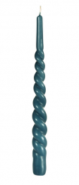 Twistade ljus 28cm Ocean Teal i gruppen Handla efter produkt / Ljus / Kronljus & Antikljus hos Duni AB (201371)