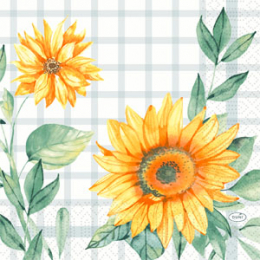Lunchservett 3-lagers 33x33cm Sunflower Day i gruppen Handla efter produkt / Servetter / Lunchservetter hos Duni AB (202459)
