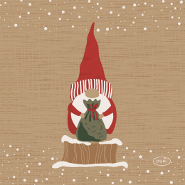 Lunchservett 3-lagers 33x33cm Tomte i gruppen Handla efter produkt / Servetter / Lunchservetter Design hos Duni AB (202816)