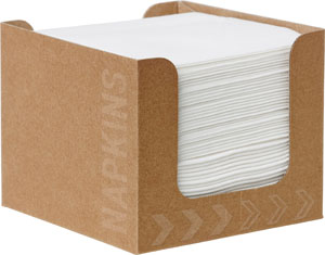Kaffeservett Bio Dunisoft dispenser 20x20cm Vit i gruppen Handla efter produkt / Servetter / Bio Dunisoft hos Duni AB (202942)