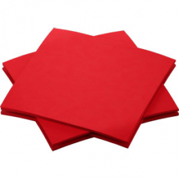Kaffeservett Bio Dunisoft 20x20cm Rd i gruppen Handla efter produkt / Servetter / Bio Dunisoft hos Duni AB (202951)