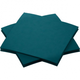 Kaffeservett Bio Dunisoft 20x20cm Ocean Teal i gruppen Handla efter produkt / Servetter / Bio Dunisoft hos Duni AB (202953)