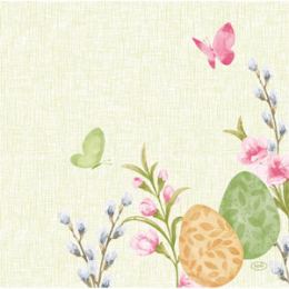 Middagsservett Dunisoft 40x40cm Joyful Spring i gruppen Handla efter produkt / Servetter / Middagsservetter hos Duni AB (204811)