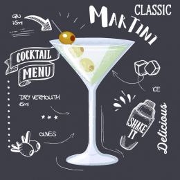 Kaffeservett 3-lagers 24x24cm Martini i gruppen Handla efter produkt / Servetter / Kaffeservetter hos Duni AB (206122)