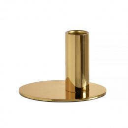 Ljushllare Metall 7,6cm Guld i gruppen Handla efter produkt / Ljus / Ljushllare hos Duni AB (208773)