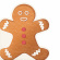 12Lunshservett Dunisoft 33cm Gingerbread Man
